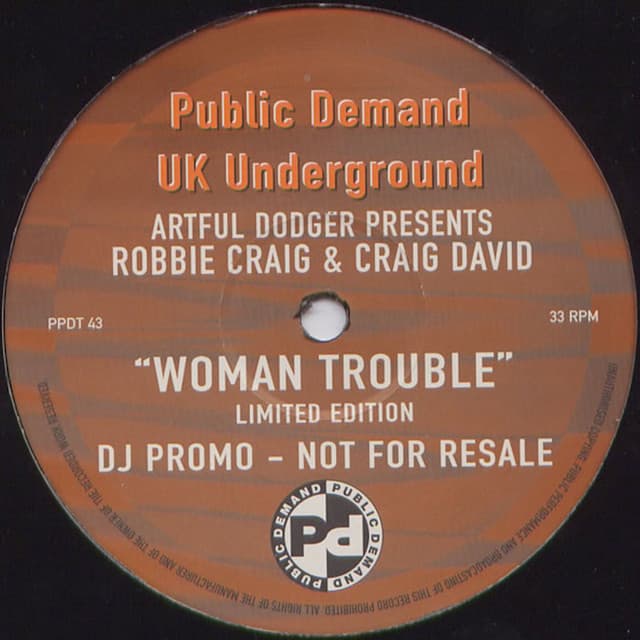 Artful Dodger, Robbie Craig, Craig David - Woman Trouble